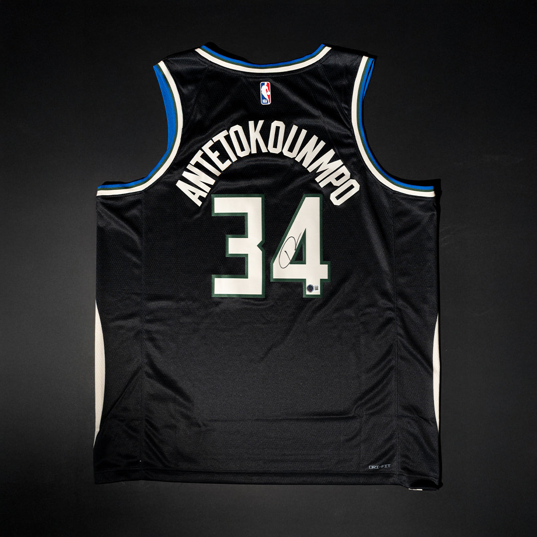 Custom Jersey Firmado por Giannis Antetokounmpo - Milwaukee Bucks